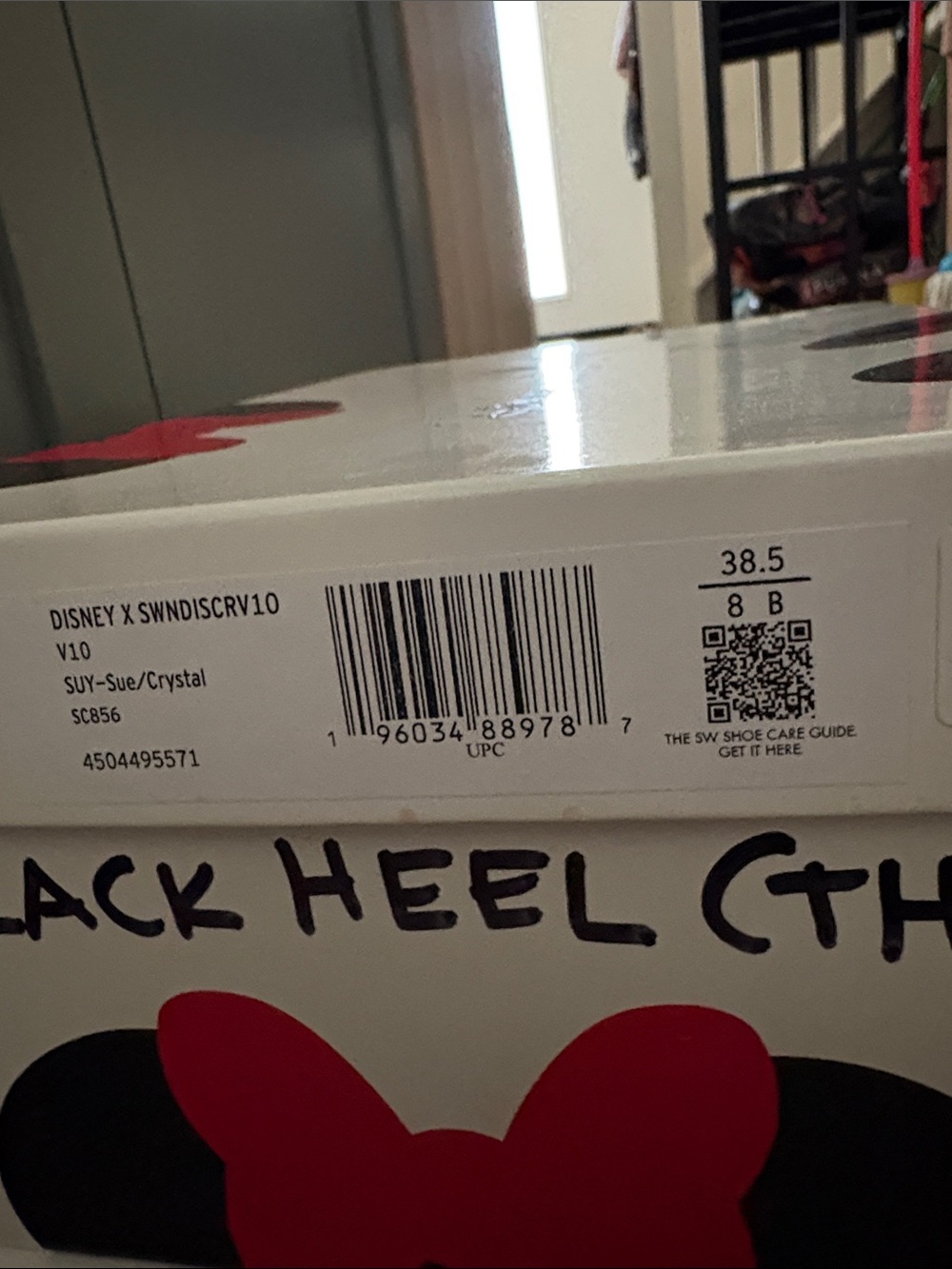 New in Box Disney x Stuart Weitzman Minnie and Mickey Heels Size 8 - Picture 15 of 15